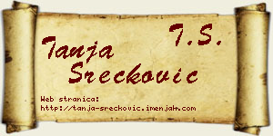 Tanja Srećković vizit kartica